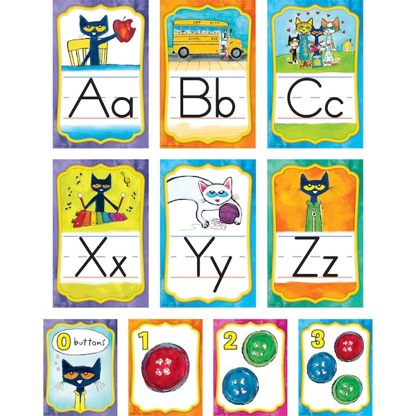 Edupress Pete the Cat® Alphabet Bulletin Board Set 63950